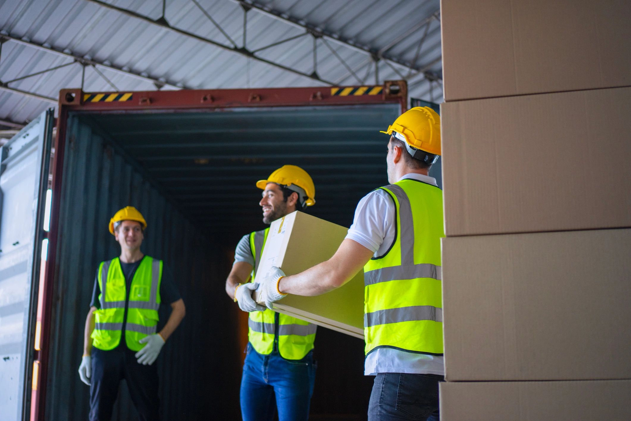 Warehouse professional representing a client testimonial